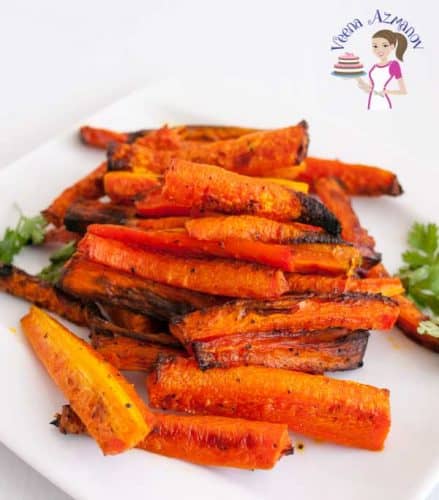 oven baked carrot sticks are the best way to eat carrots especially for the kids. Baking them caramelizes the sugars and makes them more sweet and tender