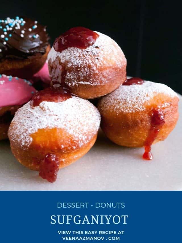 Sufganiyot Hanukkah Doughnuts Recipe Veena Azmanov