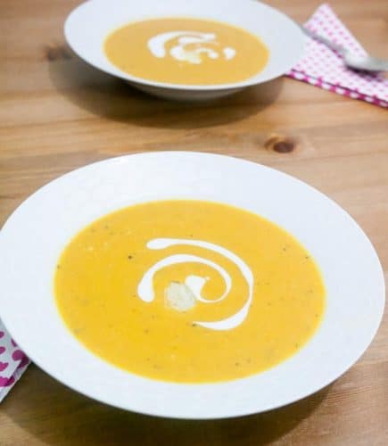 This roasted butternut squash soup is a perfect fall or winter dinner. Add in a small bowl of salad and some crusty bread to did in and you got a meal. This roasted butternut squash soup is a perfect fall or winter dinner. Add in a small bowl of salad and some crusty bread to did in and you got a meal.