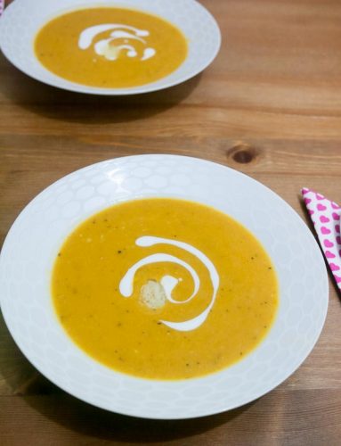 This roasted butternut squash soup is a perfect fall or winter dinner. Add in a small bowl of salad and some crusty bread to did in and you got a meal. This roasted butternut squash soup is a perfect fall or winter dinner. Add in a small bowl of salad and some crusty bread to did in and you got a meal.