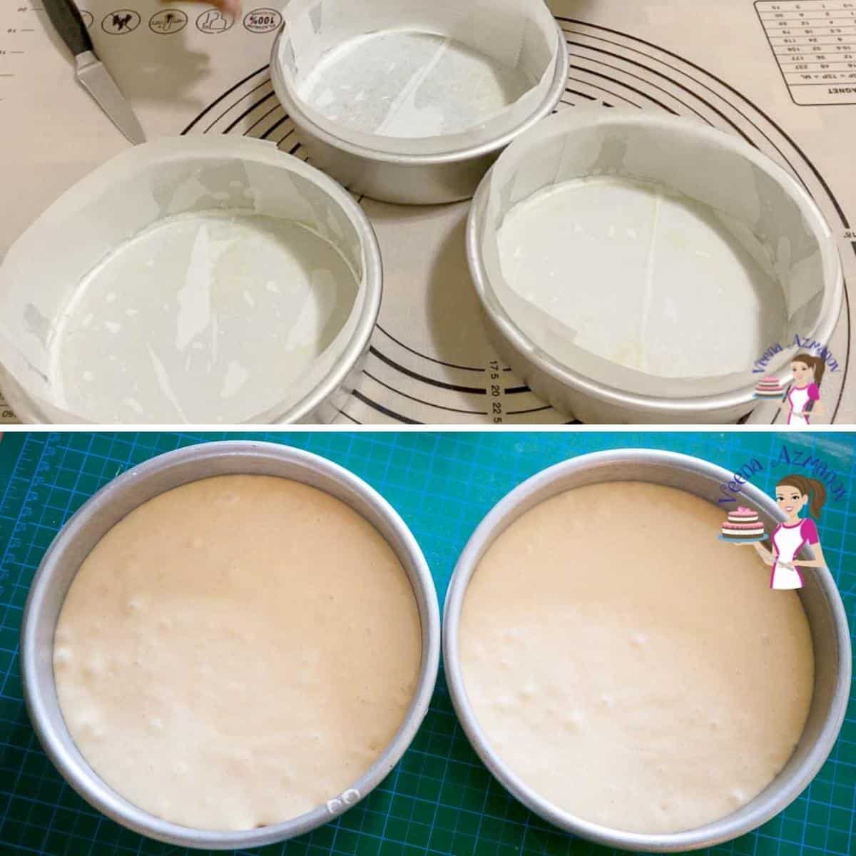 Baking tip - showing how to prepare the pans for baking.