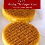Pinterest image for baking a cake from Scratch.