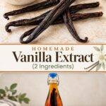 Pinterest image for Homemade Vanilla Extract.