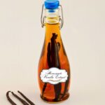 A bottle with vanilla extract.