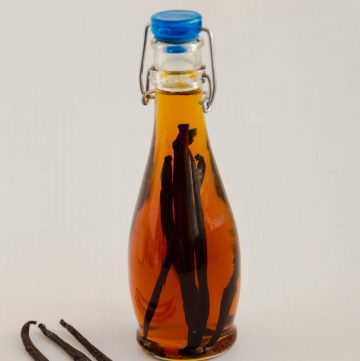A bottle of vanilla extract