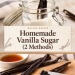 Pinterest image for Homemade Vanilla Sugar.