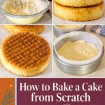Pinterest image for How to Bake a Cake from Scratch.