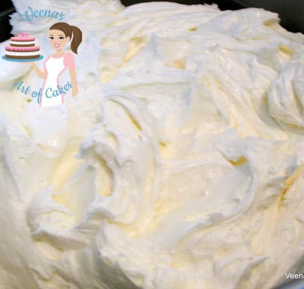 American Buttercream Recipe is perfect for decorating any cake. It has a glossy sheen and velvety mouth feed, from Cake blog Veenas's art of Cakes