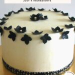 Pinterest image for American Vanilla Buttercream Frosting.