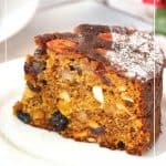 Pinterest image for the classic rich fruit cake recipe.
