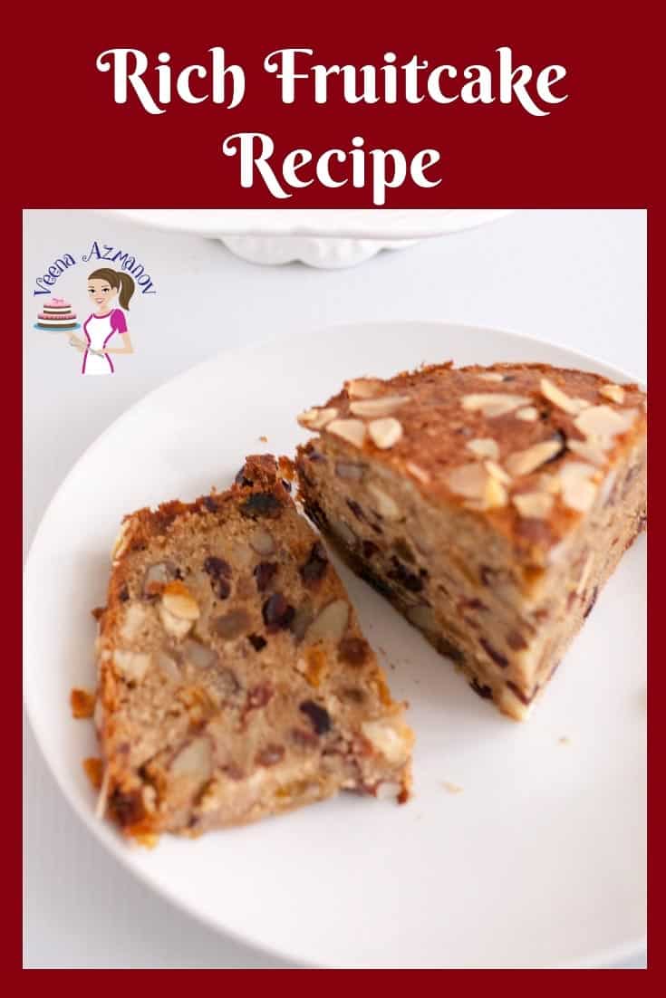 A rich fruit cake is a perfect blend of fruit and nuts in a cake batter that uses brown sugar as a base. Flavored with warm spices such as ginger, nutmeg, cinnamon, cloves or cardamon. Traditionally alcohol was used to ripen the cake but orange juice works just as well. The blend of these ingredients together create a unique Christmas aroma you will never forget.ย