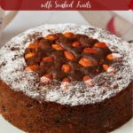 Pinterest image for Soaked Traditional Fruitcake Recipe.