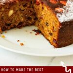 Pinterest image for Soaked Traditional Fruitcake Recipe.