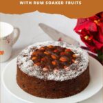 Pinterest image for Soaked Traditional Fruitcake Recipe.