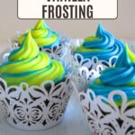 Pinterest image for American Vanilla Buttercream Frosting.