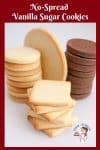 A stack of sugar cookies.