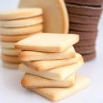 A stack of sugar cookies.