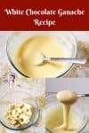 Making white chocolate ganache.