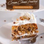 Pinterest image for Carrot Cake with Cream Cheese Frosting.