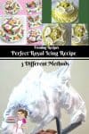 Royal Icing Recipe is a quick and easy icing that dries hard. It's very sweet because it's mostly powder sugar and Egg whites. It has endless uses in the cake and cookie decorating world. Once you learn the right method to make it, and the right consistency that works for you, it can be a fun experience.
