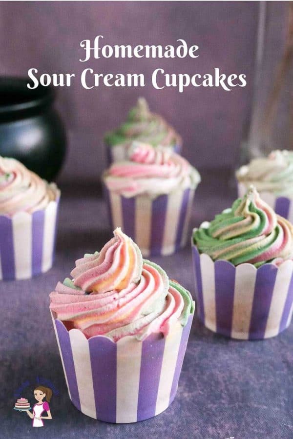 These moist Vanilla Sour Cream Cupcakes is a simple easy and effortless recipe. A perfect recipe to have on hand when you want to make a quick but delicious no fuss cupcake recipe. The sour cream keeps them moist and creamy. Enjoy these as a tea cake just on it's own or make some delicious sweet cream buttercream to go with it