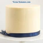 Pinterest image for cake decorators white chocolate ganache.