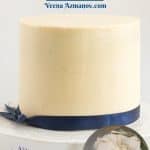 Pinterest image for cake decorators chocolate ganache.