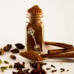 A bottle of garam masala spice mix.