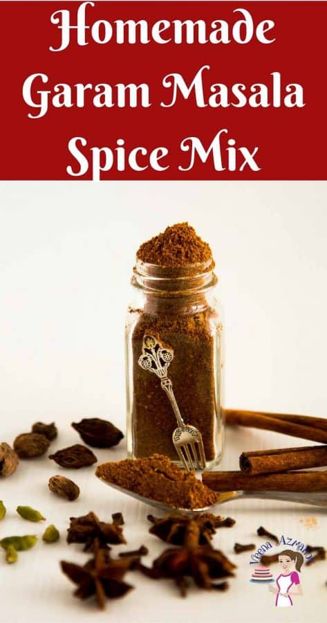 A bottle of garam masala spice mix.