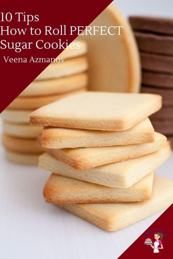 A stack of sugar cookies.