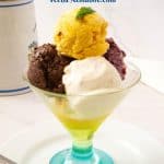 Pinterest image for no churn ice cream.