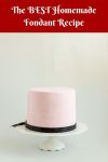 A cake decorated with fondant.