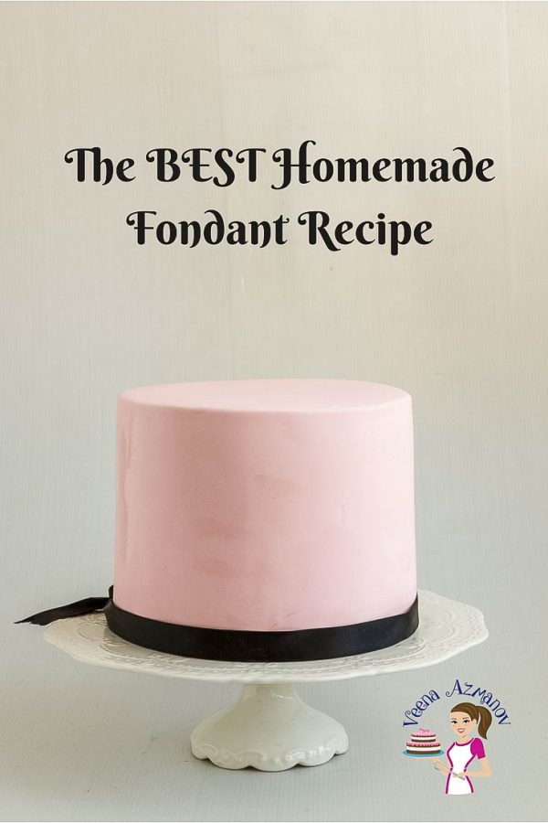 An Image optimized for Social Sharing for the BEST Homemade Fondant Recipe, this rolled fondant is simple, easy and effortless and take no more than 10 minutes to make