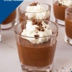 Pinterest image for chocolate mousse