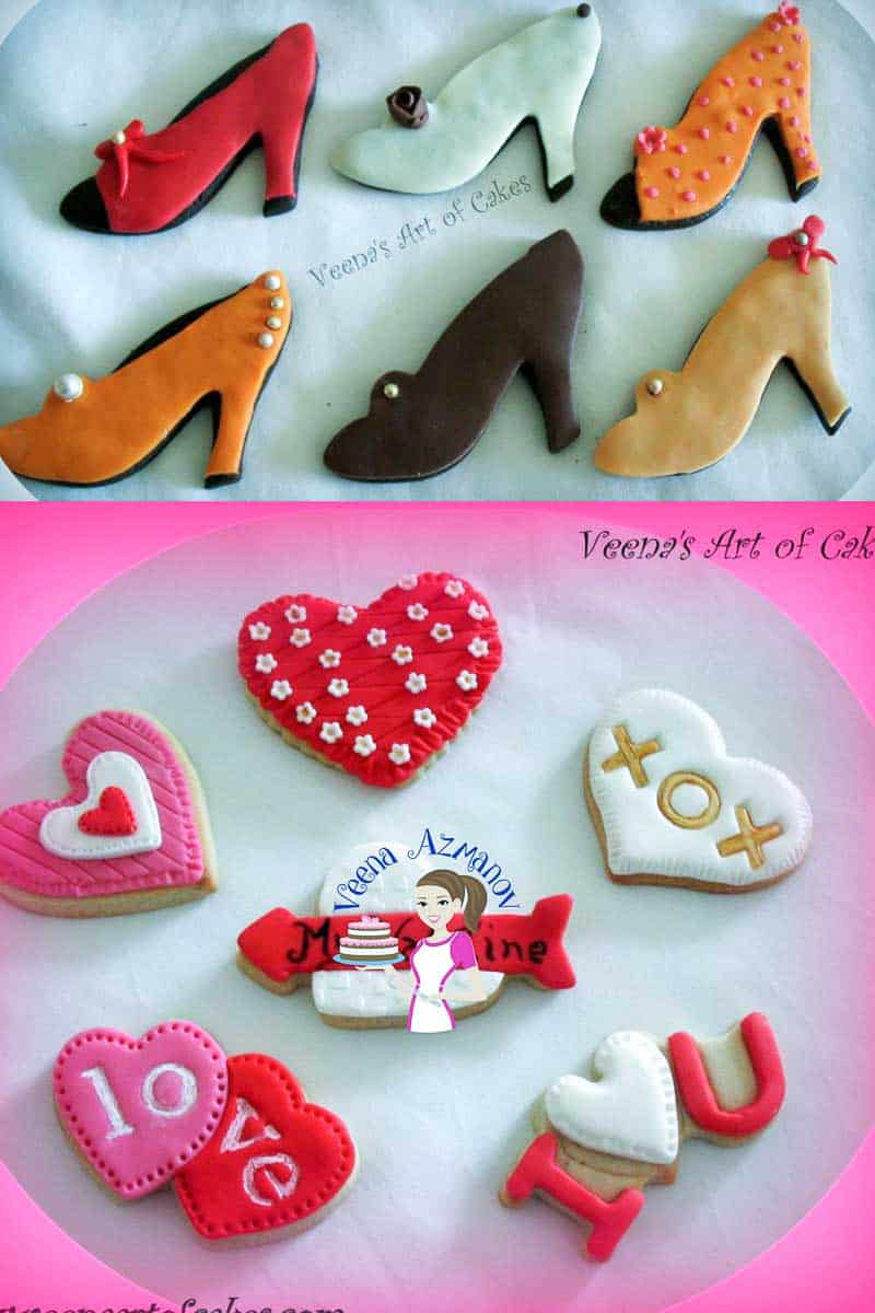 cookies decorated with royal icing.