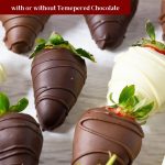 Pinterest image for Chocolate Covered Strawberries.