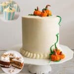 A cake on a cake stand