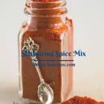 Pinterest image for shawarma spice blend.