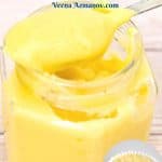 Pinterest image for cake filling.