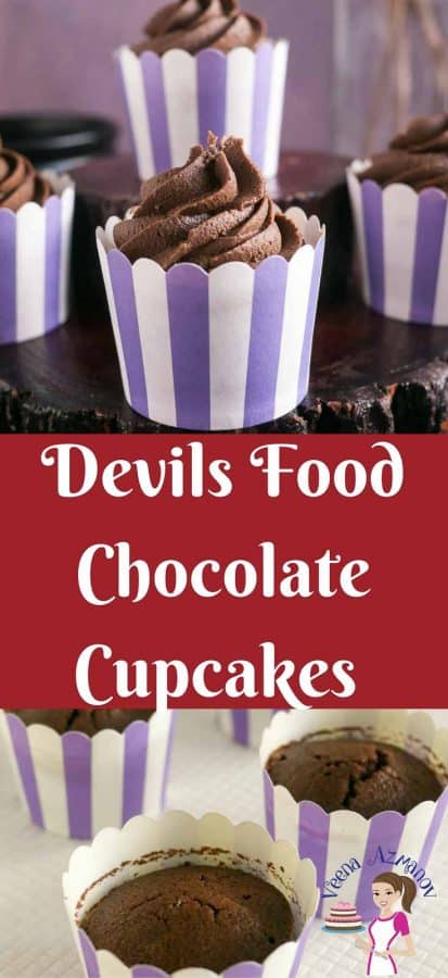 This moist airy chocolate goodness called devils food chocolate cupcakes are a treat any time of the year. It's a simple easy and quick recipe. The cupcake taste delicious on its own with all that rich chocolate flavor but add a dark chocolate frosting to take them to that ultimate luxury. 