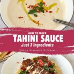 Pinterest image for Tahini Sauce Homemade.