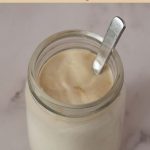 Pinterest image for Homemade Tahini Sauce in 5 mins with 4 Ingredients.