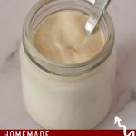 Pinterest image for Homemade Tahini Sauce in 5 mins with 4 Ingredients.