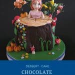 Pinterest image for chocolate fondant without marshmallows