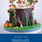 Pinterest image for chocolate fondant without marshmallows