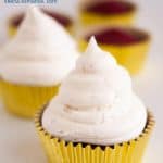 showing frosted cupcakes image to save for pinterest