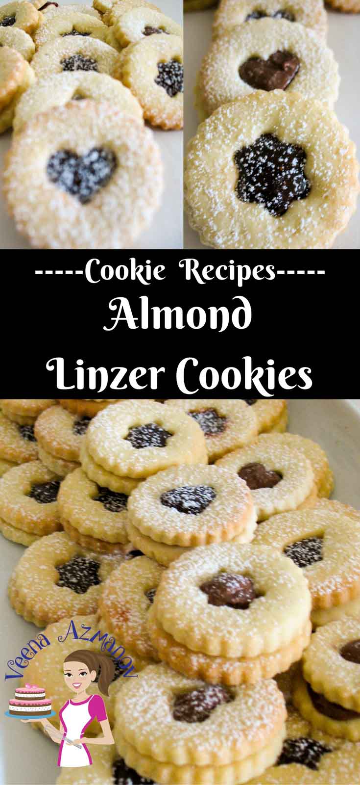 What can be more festive than handing out cookies. These Almond Linzer Cookies are rich, crisp and buttery filled with jam, chocolate, Nutella or dulce de leche. What can be more festive than handing out cookies. These Almond Linzer Cookies are rich, crisp and buttery filled with jam, chocolate, Nutella or dulce de leche.