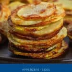 Pinterest image for making potato chips in the oven.