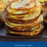 Pinterest image for making potato chips in the oven.