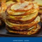 Pinterest image for making potato chips in the oven.